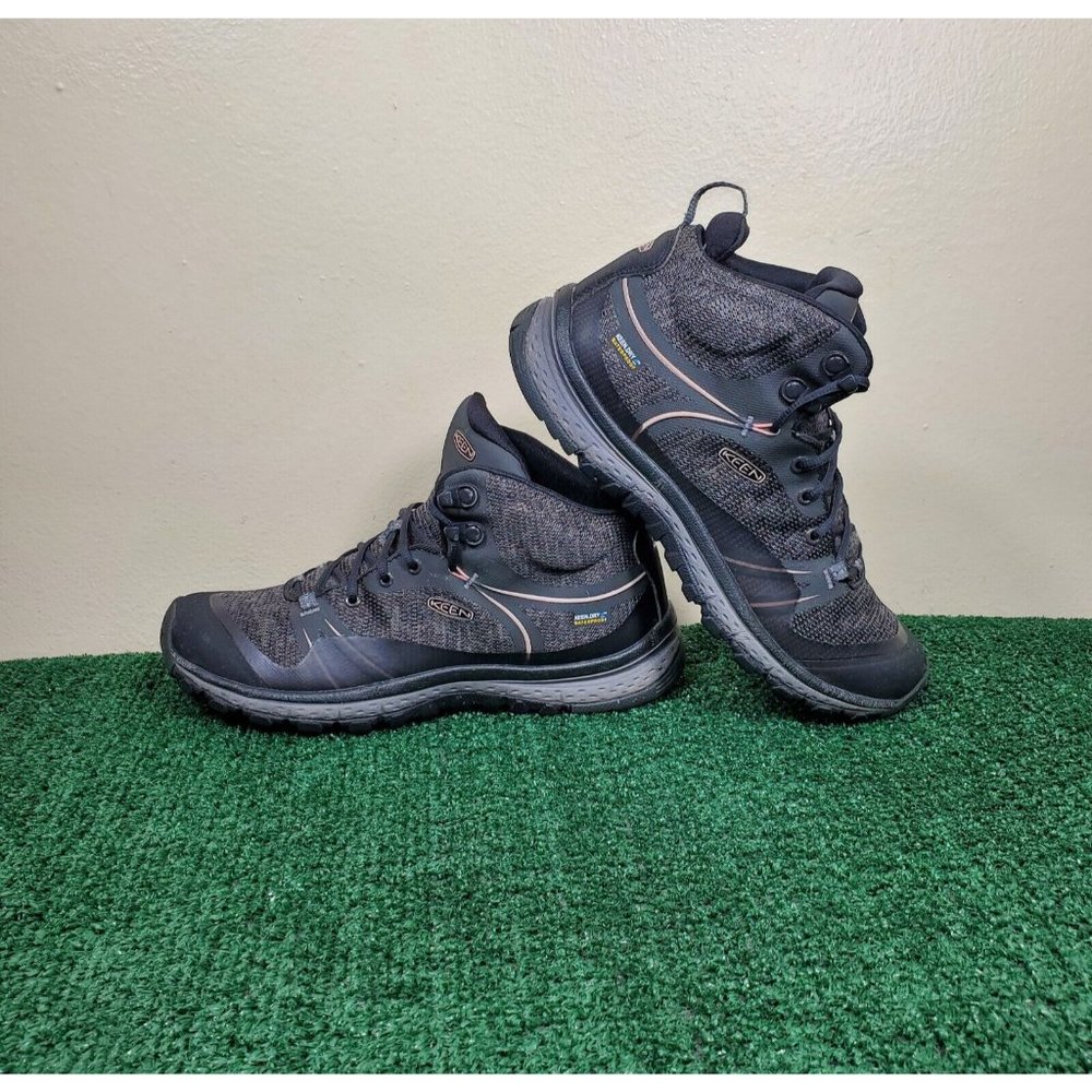 Keen Dry Waterproof Women's Size 7.5 Black Gray Hiking Ankle Boots - Picture 4 of 11